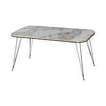 Orta Sehpa Kr Siyah Tel Ayak Çift Altın Efes Çok Renkli