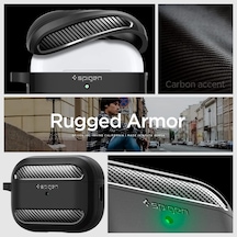 Airpods Pro 2/1 İle Uyumlu Kılıf Rugged Armor Matte Black - Acs05482