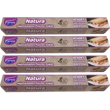 Natura Ağartılmamış Hazır Kesilmiş Pişirme Kağıdı 10 Lu 4 Paket