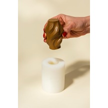 Mixer Orta Silikon Mum Kalıbı Beyaz