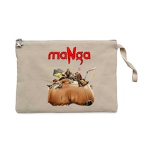 Manga Antroposen Krem Clutch Astarlı Cüzdan / El Çantası