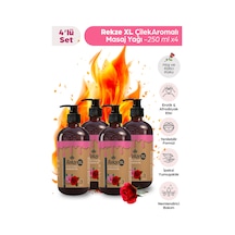 4 Adet Büyük Boy Gül Aromalı Masaj Yagı Etkili Yenilir Aromaterapi 250 Ml - 581495513