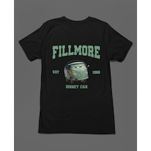 Bumeta Fillmore Arabalar Cars Şimşek Mcqeen Unisex Tişört T-shirt Siyah