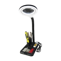 -esnek 5x /10x,40 Led Işıklı Büyüteç ,lamba Büyüteç Okuma, Çalışma Lehim Masa Lambası A808