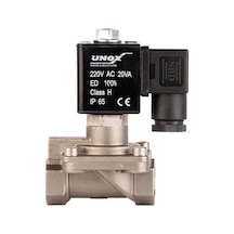 Paslanmaz Buhar Normalde Açık Solenoid Valf (0,5-6 BAR)