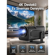 Mey İthalat 4k Android Smart Wi-fi Çift Kollu Projeksiyon Game Box Kumandalı Taşınabilir Yeni Nesil