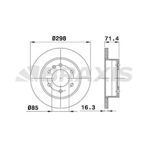 Mercedes Sprinter 213 Cdi Arka Fren Diski 2007-2011 Braxıs Ad0221 2adettir