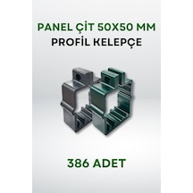 Panel Çit 50x50 MM Profil Kelepçe (386 Adet) - Yeşil