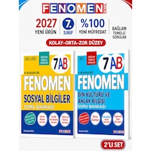 2027 7.sınıf 7ab Sosyal Bilgiler-7ab Din Kültürü Maarif Yeni Müfredat Soru Bankası Seti 2 Kitap Orta-zor-ileri