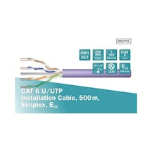 Cat6 Utp 23awg Gri 500m Makara Saf Bakır Kablo 0.50mm Dk-1613-vh-5-gr