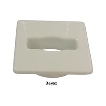 Adilon Masaüstü Kablo Kanalı Deliği Kapağı, Kare, Beyaz 6 Cm