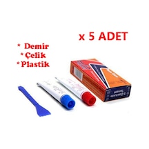 Iran Yapıştırıcı Ikiz Tüp 5 Adet Demir Çelik Plastik Yüzey