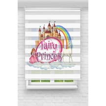Perdecizade Enxboy Fairy Princess Dijital Baskılı Zebra Perde-cocuk Odası-stor Perde Renkli