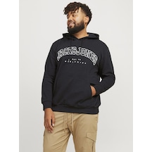 Jack & Jones Jack Jones 3xl 4xl 5xl 6xl Erkek Büyük Beden Sweatshirt 12258867 Siyah