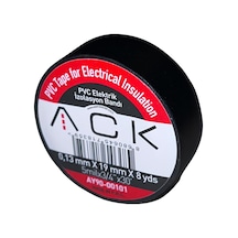 1 Adet Ack Siyah İzole Bant 0.13x19mmx8yds