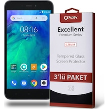 Xiaomi Redmi Go ile Uyumlu Kırılmaz Temperli Ekran Koruyucu Cam Ekonomik 3'lü Paket