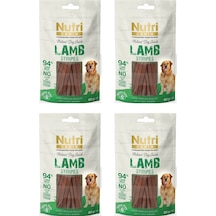 Nutri Canın Stripes Tahılsız Kuzu Etli Köpek Ödül Maması 4 x 80 G