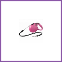 Flexi New Classic Otomatik İp Köpek Gezdirme Tasması Medium 8 Mt Pembe Bzoshb
