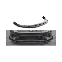 Autogp Vw Golf 8 Ön Tampon Altı Lip Rline 3 Parça Pianoblack