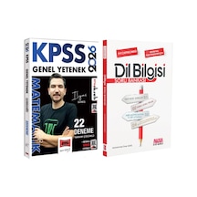 Yargı 2026 Kpss Genel Yetenek Tamamı Çözümlü Matematik 22 Deneme Ve Akm Dil Bilgisi Soru Bankası Seti 2 Kitap