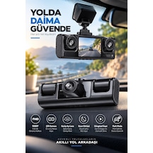 Çift Kameralı 1080p Full Hd Araç Kayıt Kamerası