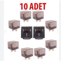 10 Adet 12v 5 Uçlu 40 Amper Led Işıklı Mini Şeffaf Röle