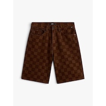 Lumberjack Check-5 Baggy Denim Short Erkek Kahverengi Şort - Vn000c9v