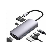 Hepu Hp-b17 7-in-1 Type-c Usb-c Hub Hdmı + 3x Usb 3.0 + Sd/tf Kart Okuyucu + Type-c Pd Girişli Adaptör