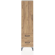 Arges Dolap 2 Raflı 2 Çekmeceli Tek Kapaklı 44x30x182 Aytaşı-çam Aytaşı