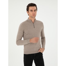 Cacharel Vizon Regular Fit Basic Kazak Kahverengi