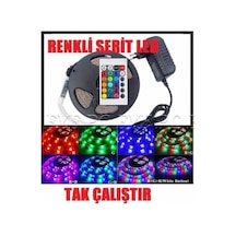Kumandalı Dış Mekan Aydınlatma Led 5 Mt -2 Amper Adaptör Rgb