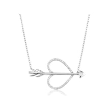 925 Ayar Gümüş Aşk Oku Kadın Gümüş Kolye Gümüş