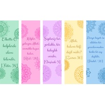 5 Adet Ayetler Kitap Ayracı 155x45 Mm