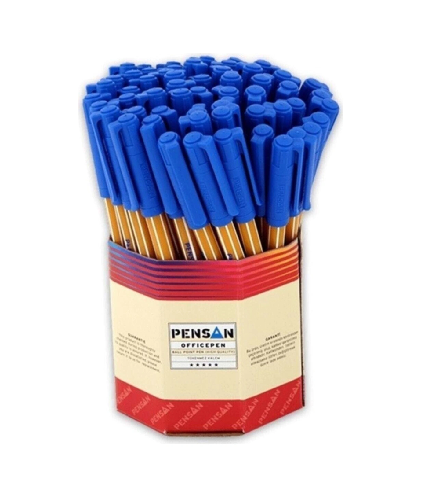 1010 Tükenmez Kalem 1 Mm Mavi 60'lı Renkli