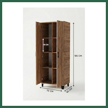 Bezos 8 Gözlü Kiler Dolabı Atlantik 70 Cm Bzs01 Çok Renkli
