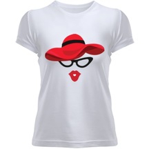 Kadın Kısa Kol Desenli Tshirt Kadın Tişört Kadın Tişört (525415606)