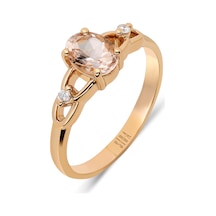 Siramücevherat Oval Morganite Yüzük - Rose