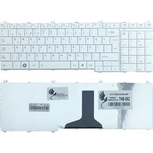 Toshiba Uyumlu Satellite L675-10R, C650-1C5, L655-13V Klavye (Beyaz)