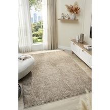 Mariesse Home Wool Serisi Bukleli Yumuşak Dokulu İskandinav Dokuma Halı 1086-kahve