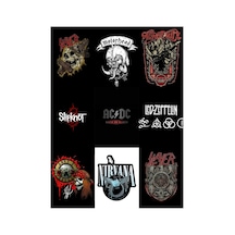 Metal Grupları 7 No Çoklu Sticker Seti Diğer