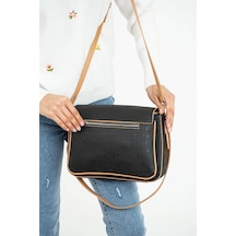 Just Polo Kadın Büyük Boy Ayarlanabilir Askılı Lüks El Ve Omuz Çantası Ebat : 29 X 19 Cm Siyah - Camel