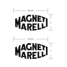 Magneti Marelli Siyah Motosiklet Sponsor Markası Sticker Etiket M