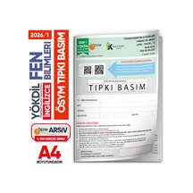 2026/1 Yökdil İngilizce Fen Bilimleri Ösym Çıkmış Soru Tıpkı Basım Deneme Kitapçığı Türkiye Geneli