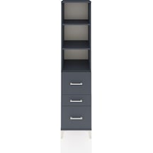 Hyperion Dolap 3 Raflı 3 Çekmeceli 44x44x195 Antrasit-antrasit Antrasit