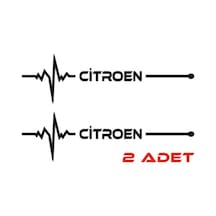 Citroen İçin Uyumlu Aksesuar Nabız Sticker 30 8 Cm5220