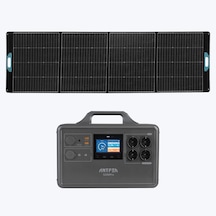 Antfea S2200 Pro Taşınabilir Güç Kaynağı + 300w Taşınabilir Güneş Paneli 2.4 Kw / 2.2 Kwh / 300 W