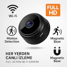 Kablosuz Mini Video Kamera 4 Cm Kompakt Tasarım Full Hd 1080p Telefonla Canlı İzleme