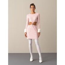 Xint Pembe Slim Fit Pamuklu Elbise 286110