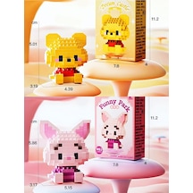 Bricks Premium Seri Yeni Stil Winnie The Pooh Ve Piglet 2'li Set 3d Yapboz Puzzle Yapı Blokları Hobi