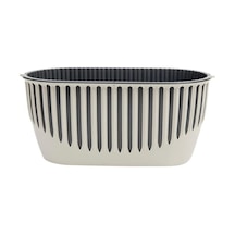Omnipazar So-pynb1 Dekoratif Piyano Balkon Saksı 4.5 Litre No 1 Kirli Beyaz 113